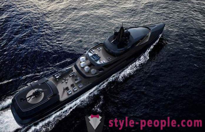 Luxury yachts presented at the show in Dubai