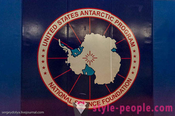 Antarctic station at the South Pole