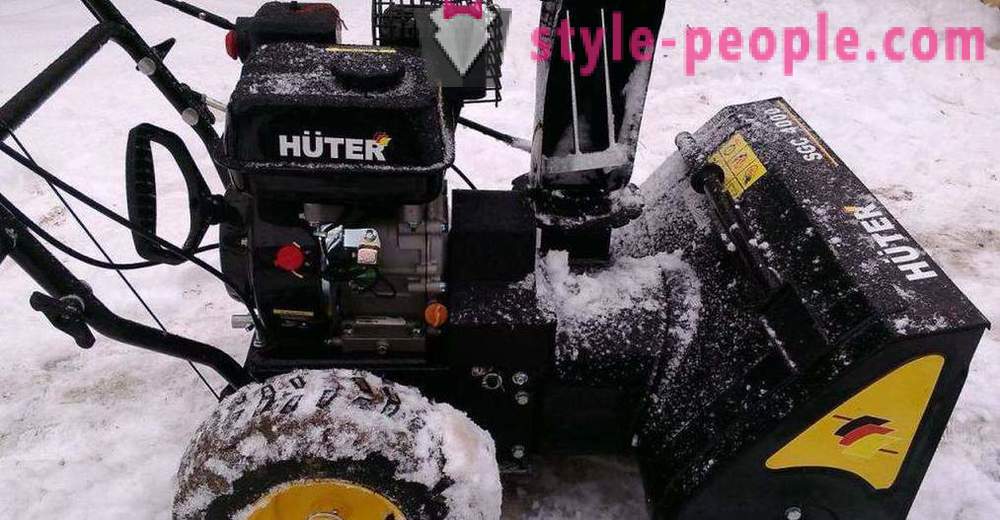 Snowthrower Huter: review of models, features of operation, features and reviews