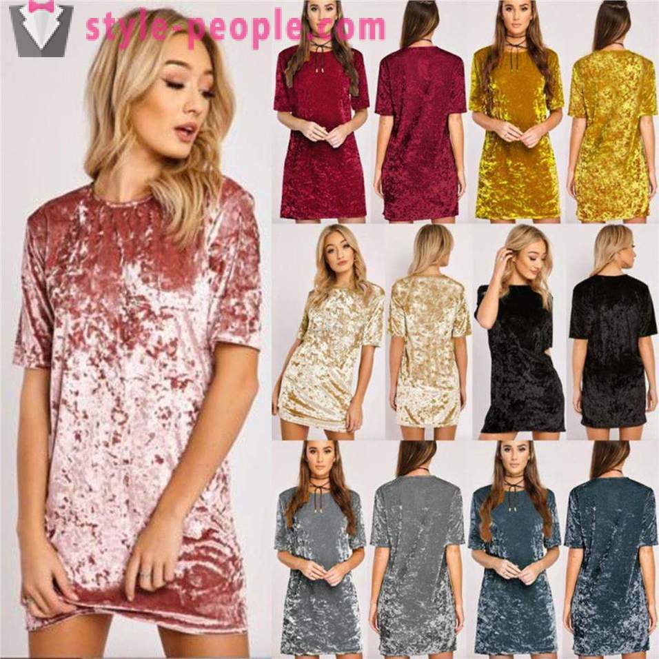 Velvet Dress: photo chic styles