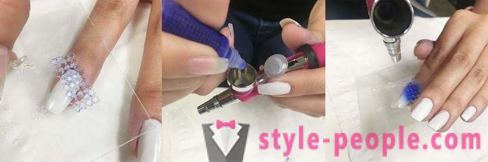 Airbrushing on the nails: Lessons for beginners, photos and reviews