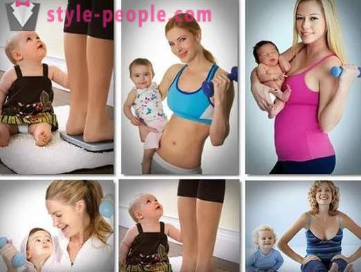 Belly after giving birth, when out, exercise for weight loss and diet