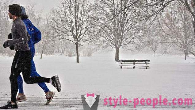 Winter Running on the street - especially the benefits and harms