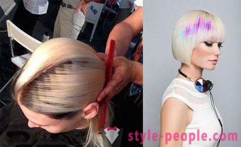 Pixel hair coloring: photo, performance technique