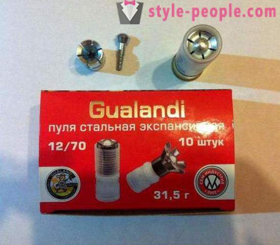 12 caliber bullets Gualandi: description. Bullet boar