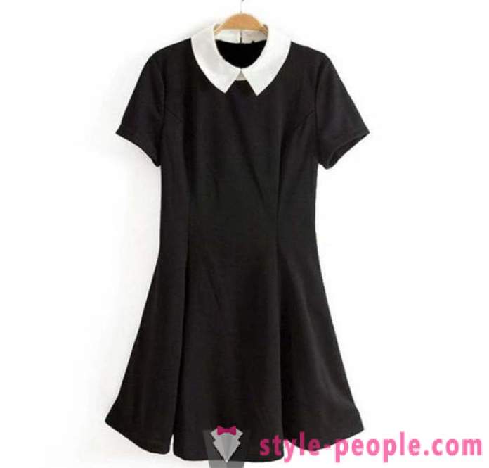 Fashionable styles of dresses school. School dress for senior pupils and first-graders