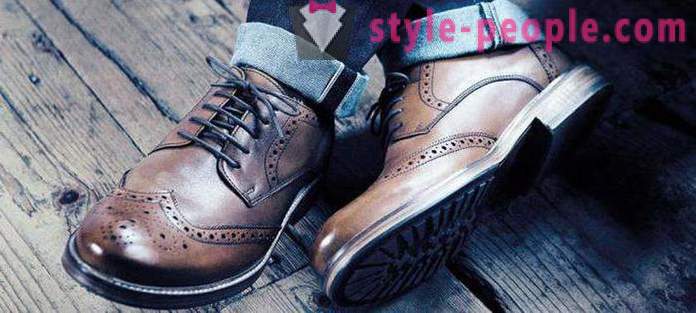 Types of male shoes: name with photos
