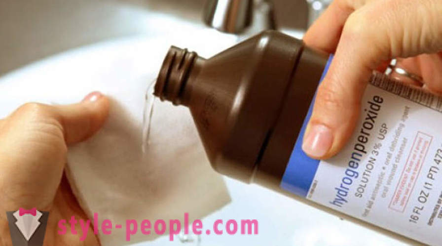 The use of hydrogen peroxide in the home
