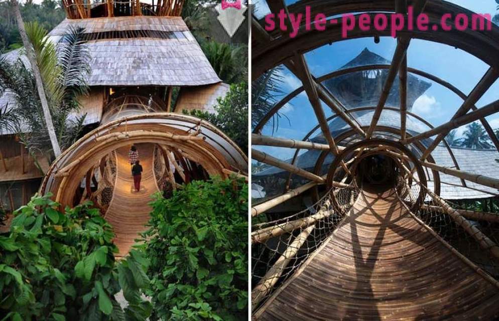 She quit her job, went to Bali and built a luxurious house of bamboo