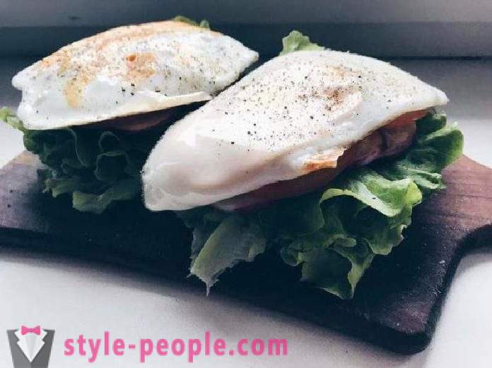Original recipes and quick sandwiches without bread