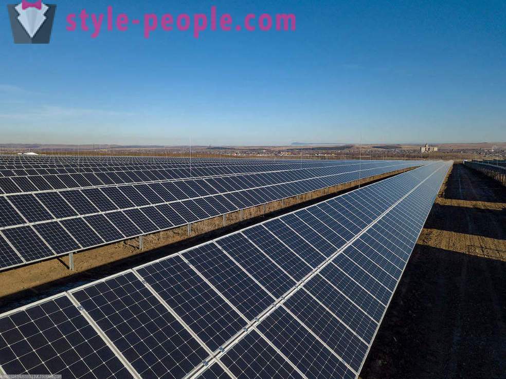The largest solar power plant in Russia