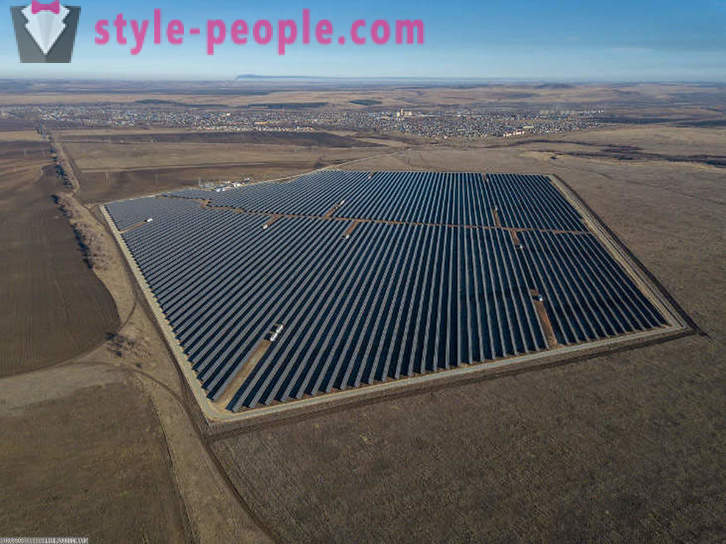 The largest solar power plant in Russia