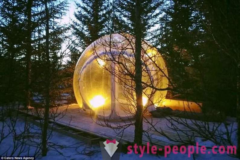 Hotel with air-bubbles in Iceland
