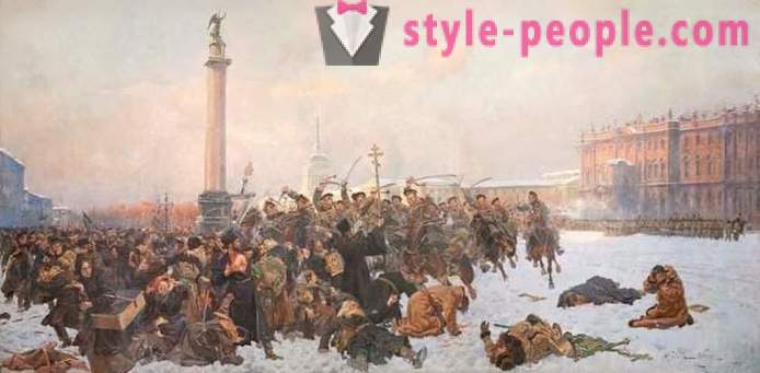The uprising ended with the Russian people of different ages