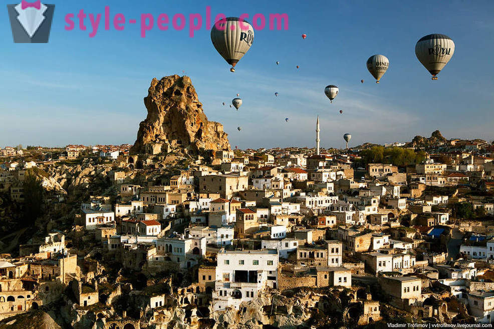 Cappadocia is a bird's-eye view