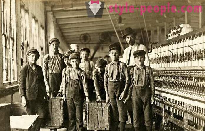 What was the child labor 100-200 years ago