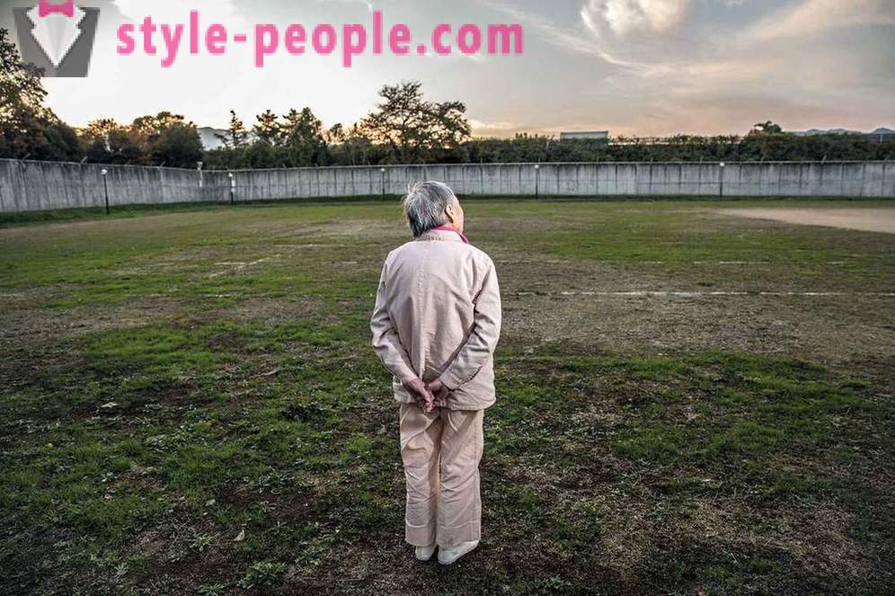 Older Japanese people tend to a local prison