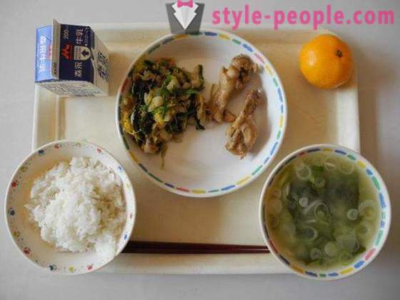 The food in the Japanese education system