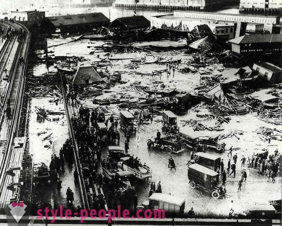 Historical footage of the flood of sugar in Boston