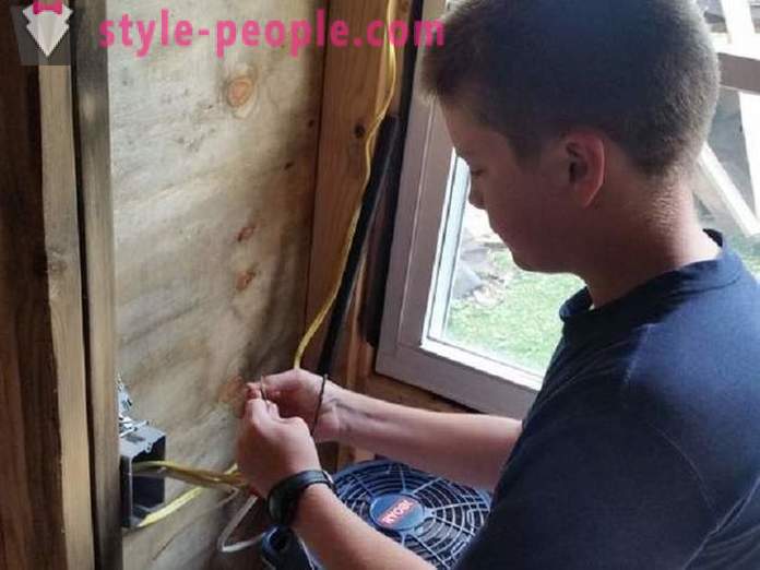 13-year-old boy built himself a house