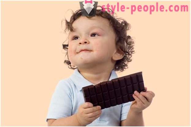 The child loves chocolate: the use of goodies