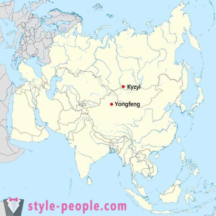Russia or China, where it is also the geographical center of Asia?