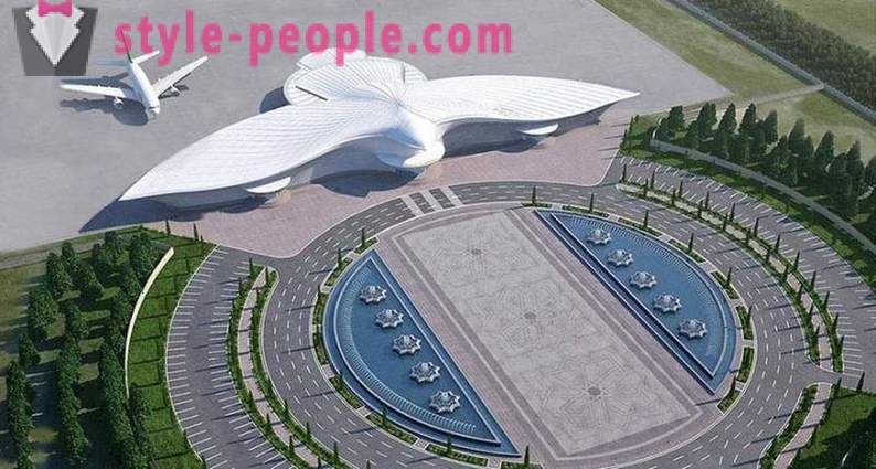 Turkmenistan opened the airport in the form of a flying falcon