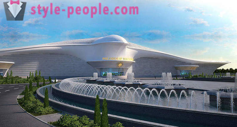 Turkmenistan opened the airport in the form of a flying falcon