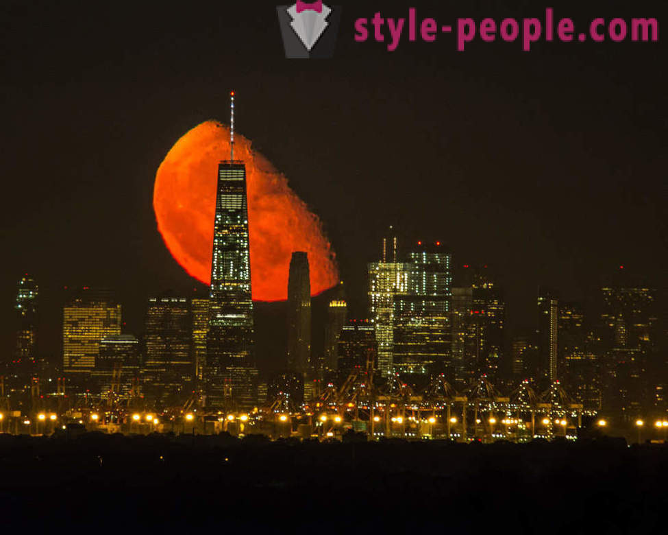 Bloody Moon over Manhattan
