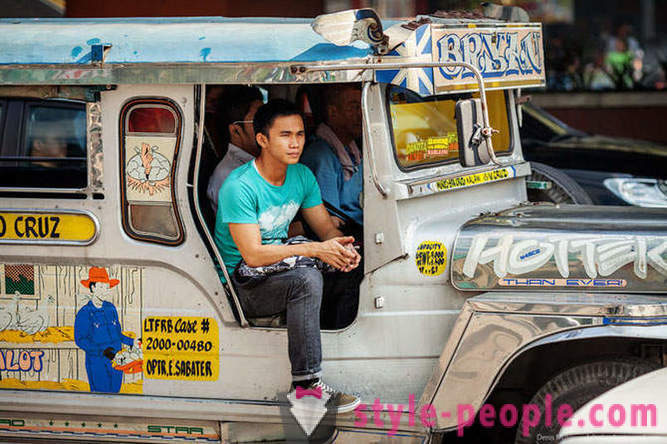 Bright Filipino jeepney