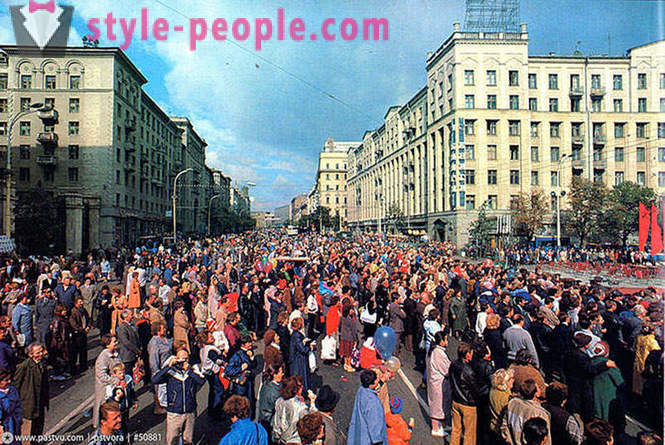 Walk in Moscow in 1989