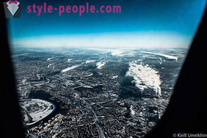 Winter Moscow bird's-eye view