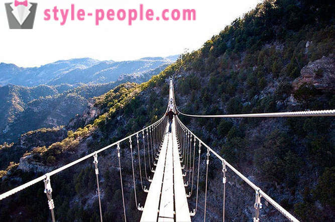 Suspension bridge is not for the faint of heart