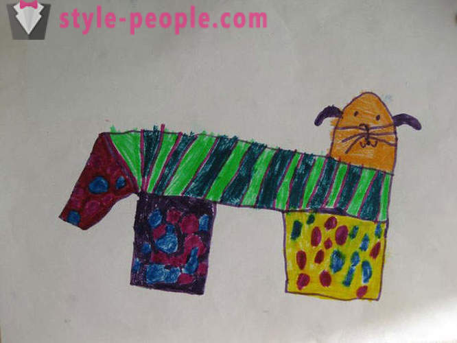 Soft toys made by children's drawings