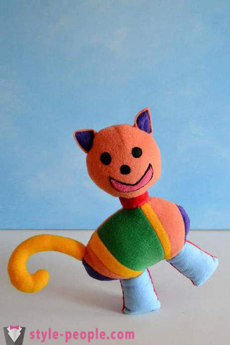 Soft toys made by children's drawings