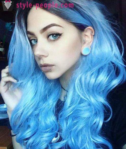 The girl with blue hair: features, descriptions and interesting facts