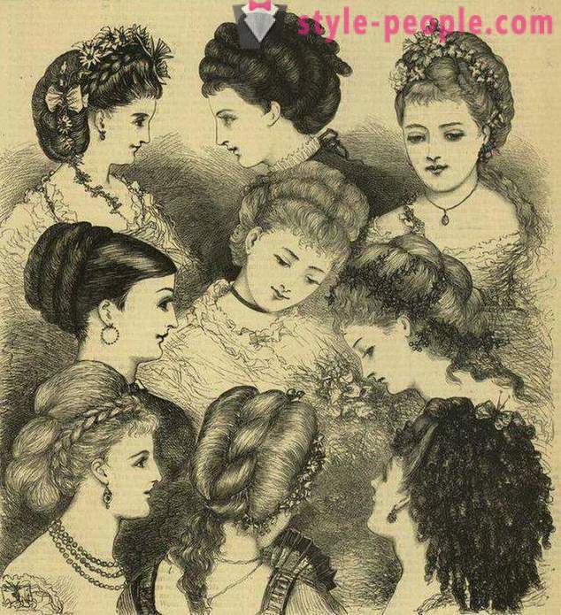 Hairstyles of the 19th century: a review of pilings and photos