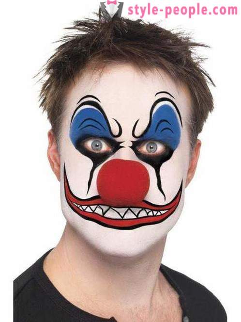 Holiday home: clown makeup with your hands