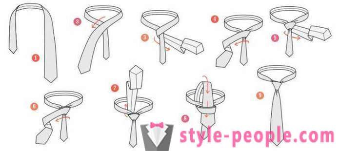 Tie knots: views. His tie in the classic version: step by step instructions. How to tie a tie a double knot