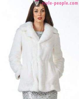 Stylish white coat: features, models