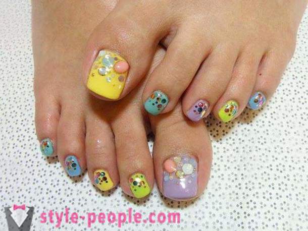 Design pedicure interesting ideas, features and recommendations