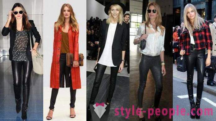 From what to wear leather leggings: combinations, models and recommendations of professionals