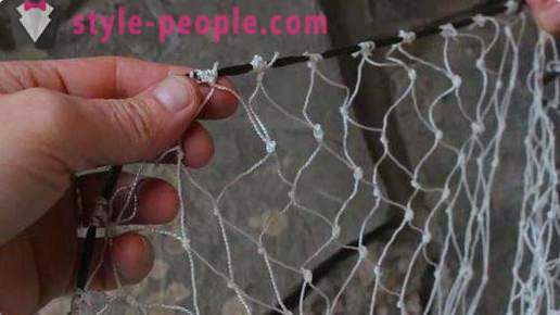 How to weave a fishing net. How to weave a network of fishing line