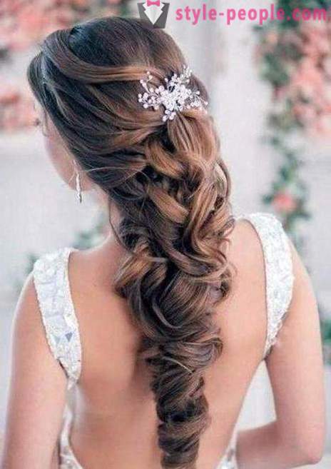 Hairstyles with false locks (wedding, evening)