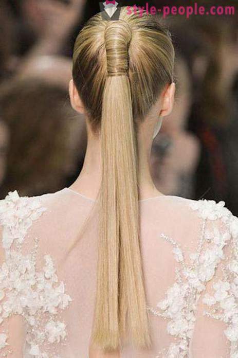 Hairstyles with false locks (wedding, evening)