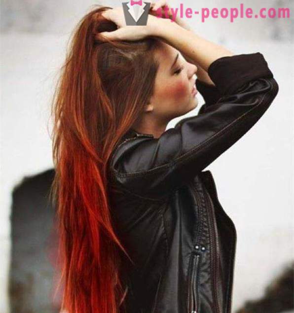 Ombre on red hair: application and technology options