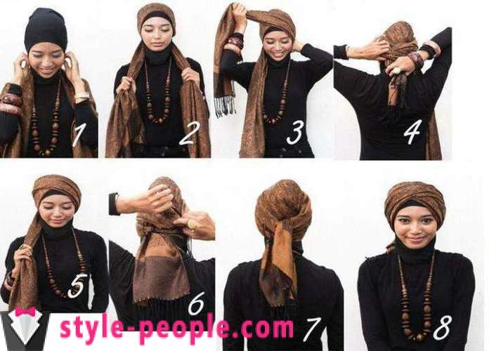 Turban. How to tie a beautiful woman's turban?