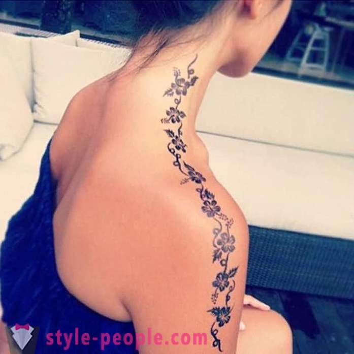 Beautiful tattoo for girls on the shoulder