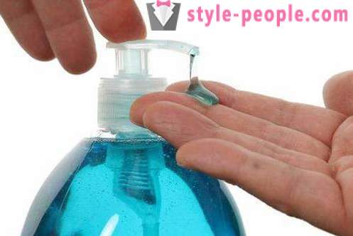 Detergent - liquid soap. Liquid soap