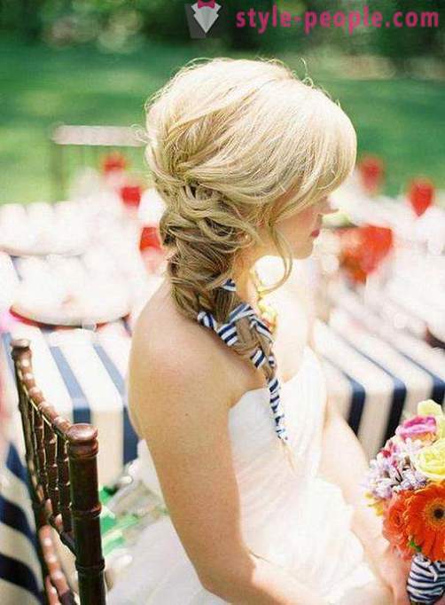 Beautiful hairstyles with ribbons in their hair